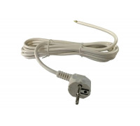 Сетевой шнур RUCELF ПВС-ВП 3х1,0 S22 белый 1,8 м 00-00003062