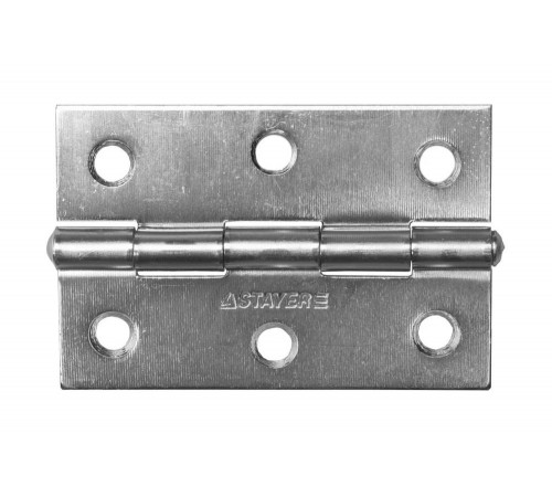 STAYER 75 x 50 x 1.6 мм, 1 шт., цвет белый цинк, петля универсальная 37611-75-1 Master STAYER 75 x 50 x 1.6 мм, 1 шт., цвет белый цинк, петля универсальная 37611-75-1 Master