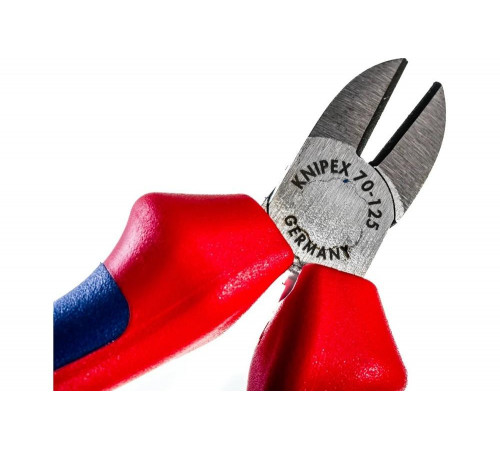 Бокорезы Knipex, 125 мм, 62 HRC, чёрн., 2-к ручки, KN-7002125SB Бокорезы Knipex, 125 мм, 62 HRC, чёрн., 2-к ручки, KN-7002125SB