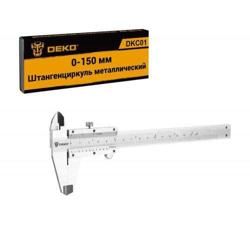 Металлический штангенциркуль DEKO в кейсе DKC01 065-0928 Металлический штангенциркуль DEKO в кейсе DKC01 065-0928