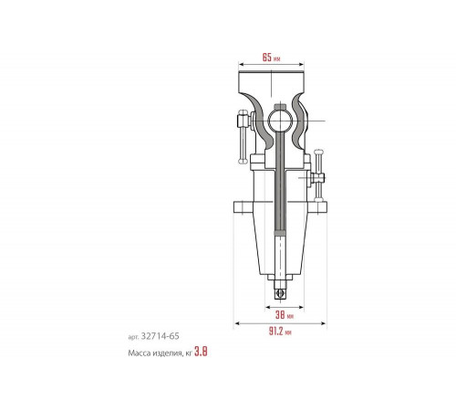 KRAFTOOL 65/38 мм, настольные тиски многофункциональные с поворотом 3D-MINI 32714-65 KRAFTOOL 65/38 мм, настольные тиски многофункциональные с поворотом 3D-MINI 32714-65