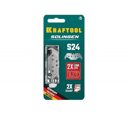 KRAFTOOL тип S24, 5шт., лезвия крюковидные SOLINGEN 09643-S5_z02 KRAFTOOL тип S24, 5шт., лезвия крюковидные SOLINGEN 09643-S5_z02