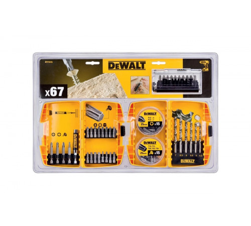 Набор сверл по металлу и биты 67 шт. DEWALT DT71515