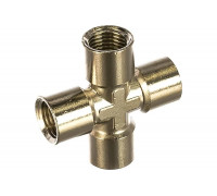 Переходник крестовина 1254/2 250/2 FFFF 1/4" GAV 27819