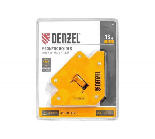 Фиксатор магнитный отключаемый для сварочных работ усилие 30 LB Denzel 97563