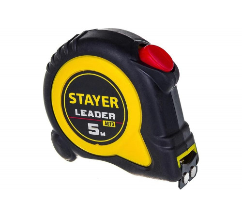 STAYER 5 м х 19 мм, автостопом, ударостойкий, обрезиненный корпус, рулетка 3402-05-19_z02