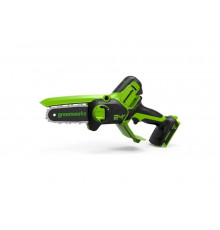 Цепная аккумуляторная мини пила GreenWorks 24V, 15 см, бесщеточная, без АКБ и ЗУ 2008707