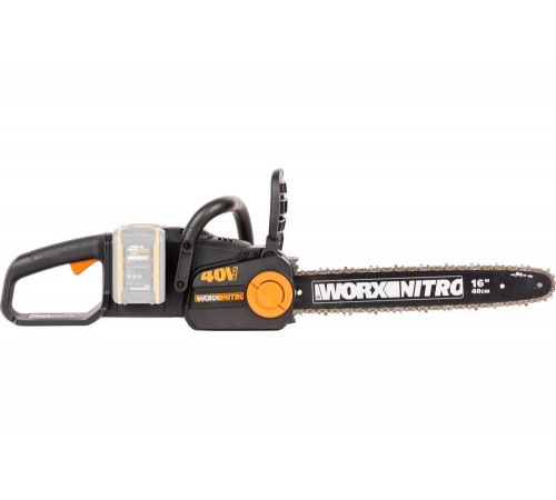 WORX NITRO WG385E.9 - ультра мощная цепная пила 40V, бесщеточная, 40 см