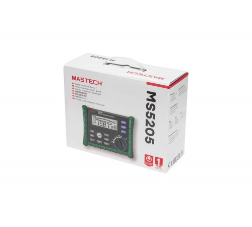 Измеритель сопротивления изоляции Mastech MS5205 противоударный 13-1348