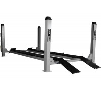 Четырехстоечный подъемник KraftWell г/п 4500 кг. платформы для сход-развала, цвет серый, длина платформ до 5700 мм KRW450AT