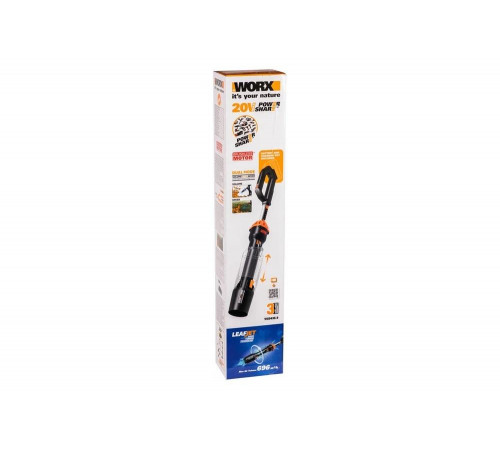 Мощная и эффективная аккумуляторная воздуходувка WORX WG543E.9 Мощная и эффективная аккумуляторная воздуходувка WORX WG543E.9