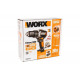 Ударная аккумуляторная бесщеточная дрель-шуруповерт WORX WX373.9