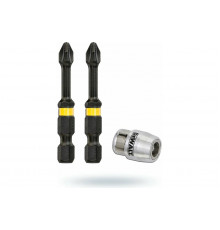 Биты Ph2, 57 мм, 2 шт + держатель MAGNETIC SCREW LOCK DEWALT DT70536T