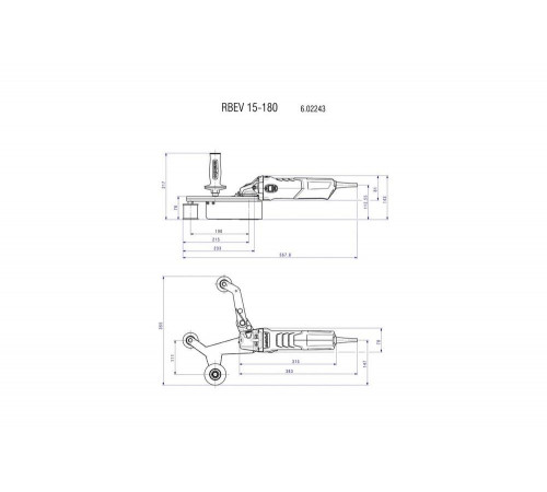 Набор METABO Шлифователь труб RBE 15-180 Set (602243500) +Дрель аккумуляторная 600080930 Набор METABO Шлифователь труб RBE 15-180 Set (602243500) +Дрель аккумуляторная 600080930