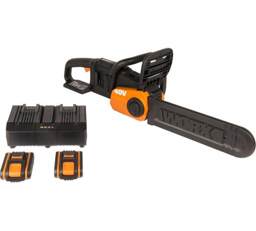 Бесщеточная аккумуляторная цепная пила WORX WG384E Бесщеточная аккумуляторная цепная пила WORX WG384E