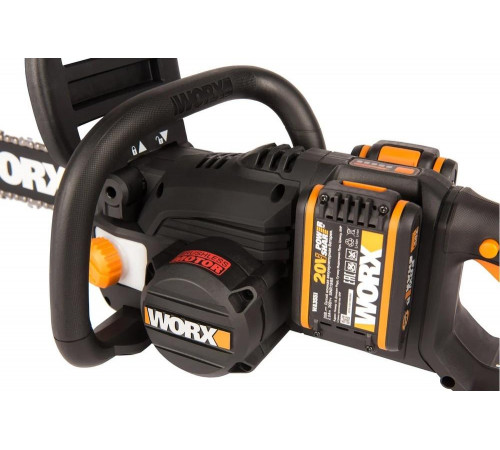 Бесщеточная аккумуляторная цепная пила WORX WG384E Бесщеточная аккумуляторная цепная пила WORX WG384E