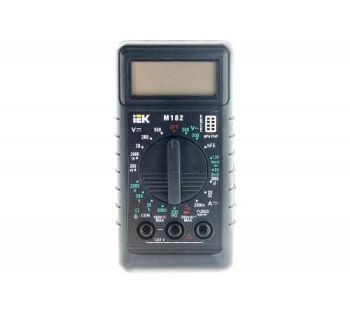 Цифровой мультиметр IEK Compact M182 299590 Цифровой мультиметр IEK Compact M182 299590