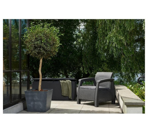 Сундук Keter Rattan Storage Capri 305L серый 230416 Сундук Keter Rattan Storage Capri 305L серый 230416