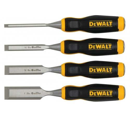 Набор стамесок DEWALT 4 шт, 6, 12, 18, 25 мм DWHT0-16063