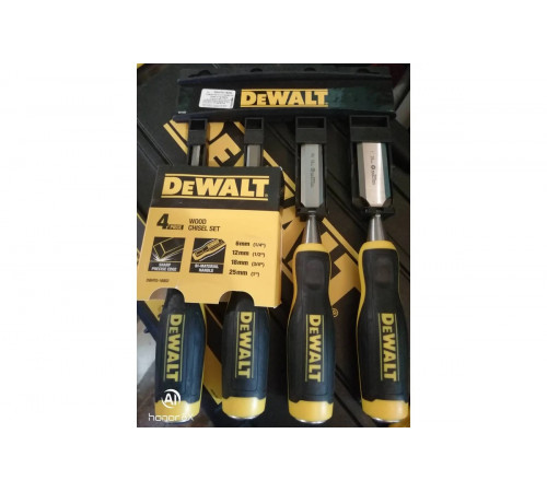 Набор стамесок DEWALT 4 шт, 6, 12, 18, 25 мм DWHT0-16063