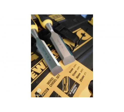 Набор стамесок DEWALT 4 шт, 6, 12, 18, 25 мм DWHT0-16063