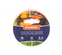 Леска Duoline (15 м; 2.4; скрученный квадрат; двухцветная) PATRIOT 805401161