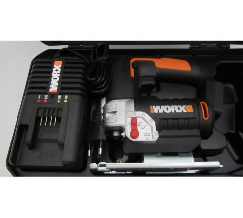 Аккумуляторный лобзик WORX 20 В, 1x2 Ач, кейс WX543