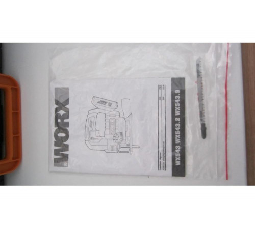 Аккумуляторный лобзик WORX 20 В, 1x2 Ач, кейс WX543