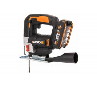 Аккумуляторный лобзик WORX 20 В, 1x2 Ач, кейс WX543