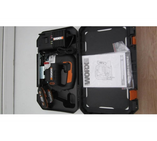 Аккумуляторный лобзик WORX 20 В, 1x2 Ач, кейс WX543