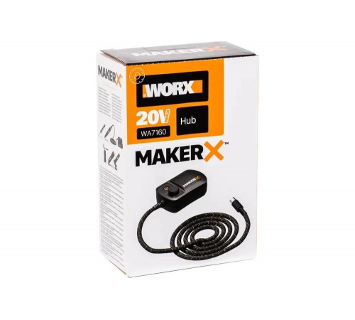 Адаптер WORX MAKER X WA7160 Control Hub: универсальное подключение для ручных электроинструментов Адаптер WORX MAKER X WA7160 Control Hub: универсальное подключение для ручных электроинструментов