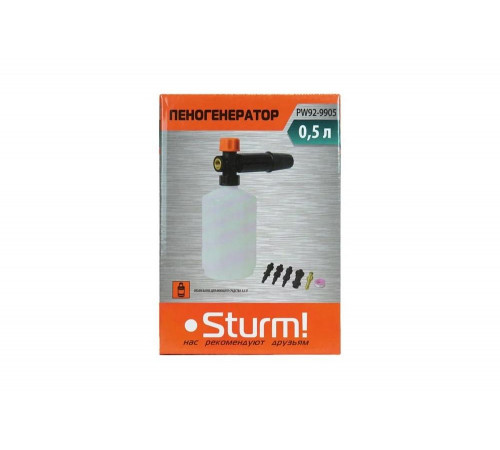 Пеногенератор с регулируемой подачей 0.5 л Sturm PW92-9905