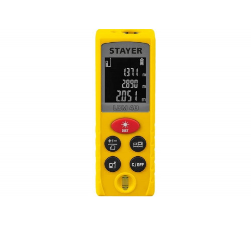 STAYER дальность 40 м, 5 функций , лазерный дальномер 34956 Professional STAYER дальность 40 м, 5 функций , лазерный дальномер 34956 Professional