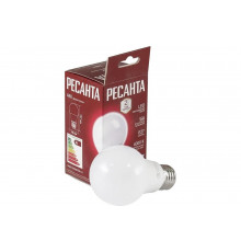 Светодиодная лампа Ресанта LL-R-A60-7W-230-4K-E27 /груша, 7Вт, нейтральный, Е27/ 76/1/12
