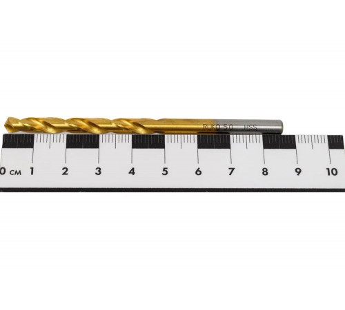 Сверло по металлу HSS-G TiN DIN 338 (5.0x86/52 мм) Ruko 250050T