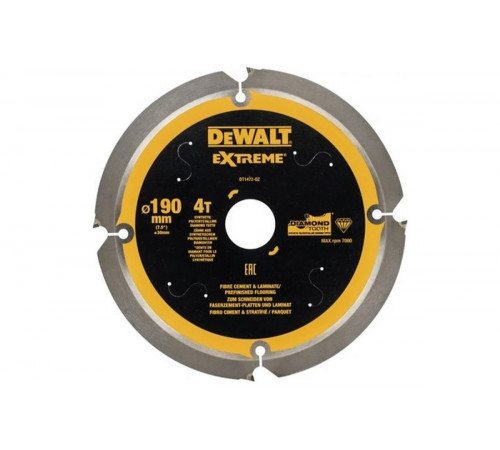 Диск пильный по фиброцементу (190x30 мм; 4T) DEWALT DT1472-QZ