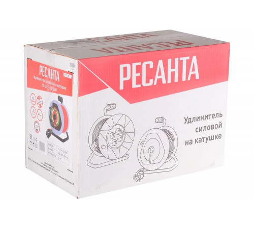 Силовой удлинитель Ресанта СУ-2x1-30/2ВР Силовой удлинитель Ресанта СУ-2x1-30/2ВР