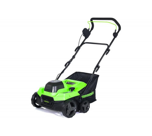 Аэратор-скарификатор аккумуляторный GreenWorks 40V, бесщеточный, c 1хАКБ 4Ач c USB и ЗУ 2517607USB4