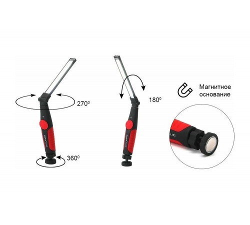 iCarTool IC-L102: мощный шарнирный фонарь с LED-подсветкой