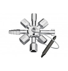 Ключ для электрошкафов с битой и переходником Knipex KN-001101