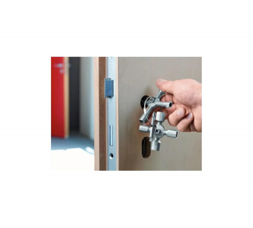 Ключ для электрошкафов с битой и переходником Knipex KN-001101