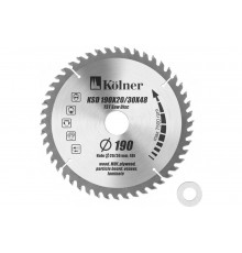 Диск пильный KSD (190 мм; переходник 20/30 мм; 48 t; 7600 об/мин) Kolner 8100300078