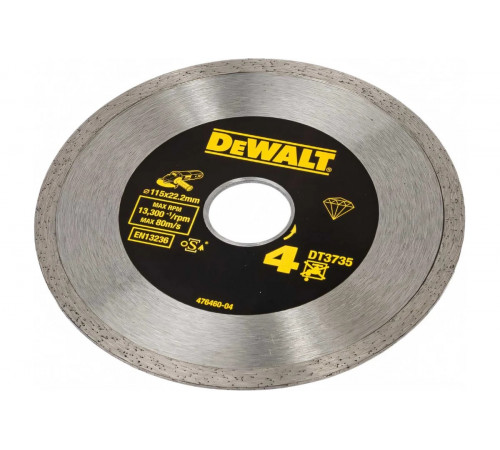 Диск алмазный отрезной (115х22.2 мм) для УШМ DEWALT DT 3735