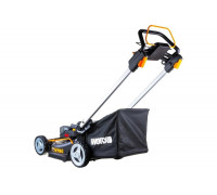 Аккумуляторная самоходная газонокосилка WORX 40 В, АКБ 4 А*ч х2, ЗУ 2А х2 WG749E