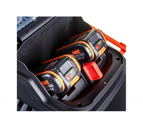 Газонокосилка самоходная WORX NITRO WG749E аккумуляторная 40V 46см, бесщеточная, с двумя АКБ на 4Ач и двойным ЗУ в 2A+2А Газонокосилка самоходная WORX NITRO WG749E аккумуляторная 40V 46см, бесщеточная, с двумя АКБ на 4Ач и двойным ЗУ в 2A+2А