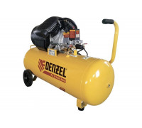 Воздушный компрессор DENZEL PC 2/100-360, 2,3 кВт, 360 л/мин, 100л, 58078