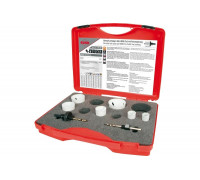 Набор коронок Bi-Metall HSSE-Co8 (6 шт; 19-57 мм; 2 адаптера) RUKO 126301