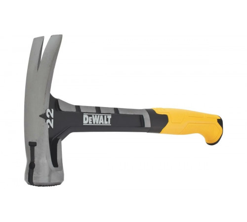 Молоток DEWALT одноэлементный, с прямым гвоздодером, 624 г DWHT0-51064