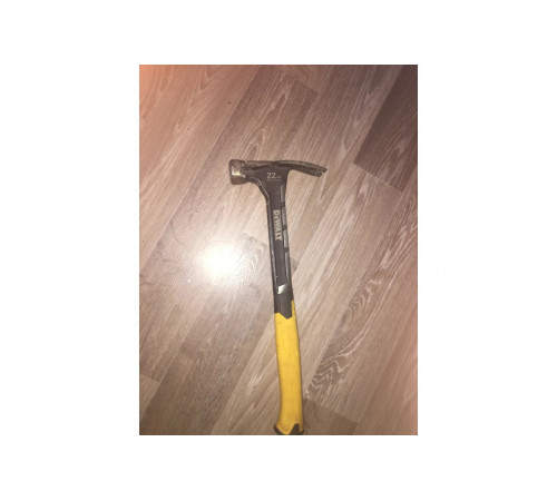 Молоток DEWALT одноэлементный, с прямым гвоздодером, 624 г DWHT0-51064