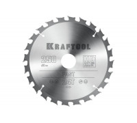Диск пильный по дереву KRAFTOOL Fast 250x30 мм, 24Т 36950-250-30
